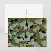 Violin Camouflage Camouflage Pattern Postkarte (Vorne/Hinten)