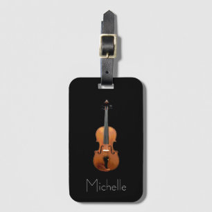 Violin Case Monogram Minimalistisch Gepäckanhänger