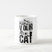 Violin Cat Kaffeetasse (Mittel)