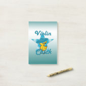 Violin Chick #7 Post-it Klebezettel (Auf Schreibtisch)