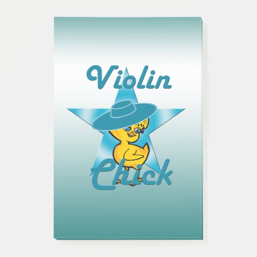 Violin Chick #7 Post-it Klebezettel (Vorderseite)