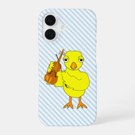 Violin Chick iPhone 16 Hülle (Rückseite)