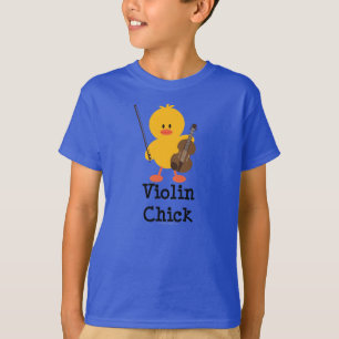 Violin Chick Kids Bio Tee Shirt