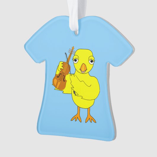 Violin Chick Ornament (Vorderseite)