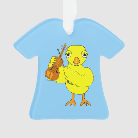 Violin Chick Ornament (Vorderseite)