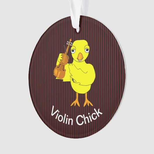 Violin Chick Ornament (Vorderseite)