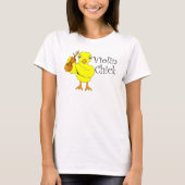 Violin Chick Text T-Shirt (Vorderseite)