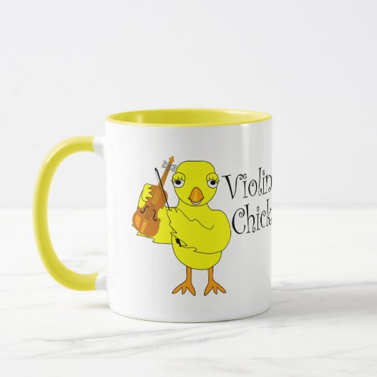 Violin Chick Text Tasse (Links)