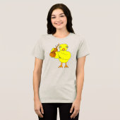 Violin Chick Tri-Blend Shirt (Vorderseite voll)