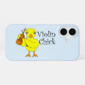 Violin ChickText iPhone 16 Hülle (Rückseite (Horizontal))