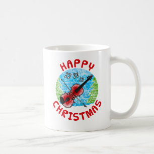 Violin Christmas Violinist Music Teacher Kaffeetasse