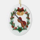 Violin Christmas Wreath Music Ornament Gift (Rechts)