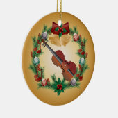 Violin Christmas Wreath Music Ornament Gift (Rechts)