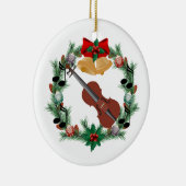 Violin Christmas Wreath Music Ornament Gift (Rechts)
