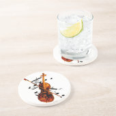 Violin coaster sandstein untersetzer (Seite)