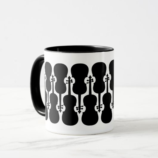 Violin Coffee Tasse (Vorderseite Links)