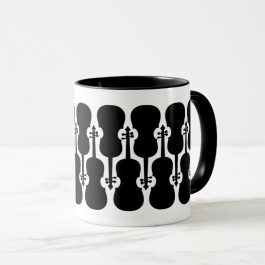 Violin Coffee Tasse (VorderseiteRechts)