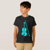 Violin - Cyan T-Shirt (Vorne ganz)