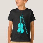 Violin - Cyan T-Shirt (Vorderseite)