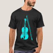 Violin - Cyan T-Shirt (Vorderseite)