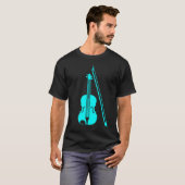 Violin - Cyan T-Shirt (Vorne ganz)