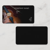 VIOLIN DER UNTERNEHMENSKARTE VISITENKARTE (Vorne/Hinten)