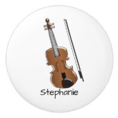 Violin Design Personalised Keramikknauf (Vorderseite)