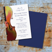 Violin Elegante Music Erwägungsgrund Blauer Aufruf Einladung