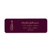 Violin Elegante Script Music Teacher Moderne (Vorne)