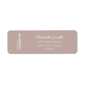 Violin Elegante Script Music Teacher Modernes Rosa (Vorne)