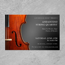 Violin Erwägungsgrund Streichquartett Konzert Flyer