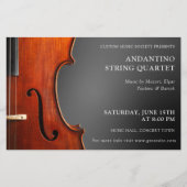 Violin Erwägungsgrund Streichquartett Konzert Flyer (Vorne)