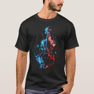 Violin Flames Musikinstrument Violinist Musicia T-Shirt