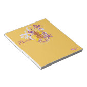 Violin Floral Swirl Gold Kleine Note Pad Notizblock (angewinkelt)