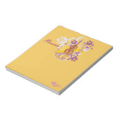 Violin Floral Swirl Gold Kleine Note Pad Notizblock (Rotiert)
