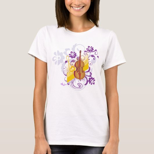 Violin Floral Swirl Tank (Vorderseite)