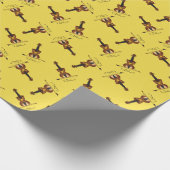 Violin Funny Musician Cartoon Geschenkpapier (Ecke)