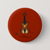 Violin Funny Niedlich Button (Vorderseite)
