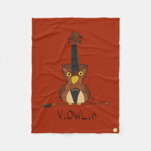 Violin Funny Niedlich Fleecedecke