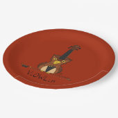 Violin Funny Niedlich Pappteller (Schrägansicht)