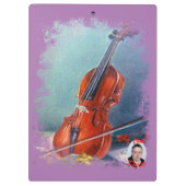 Violín/Geige Klemmbrett (Rückseite)