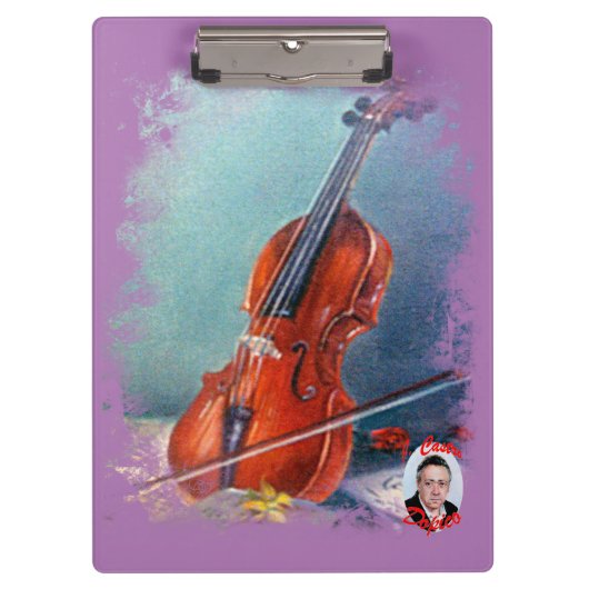 Violín/Geige Klemmbrett (Vorderseite)