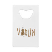 Violin Geldbeutel Flaschenöffner (Rückseite)