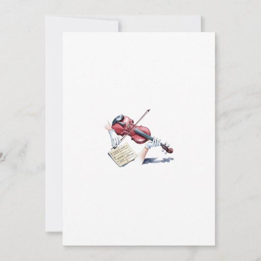 Violin Ghost Einladung (Vorderseite)