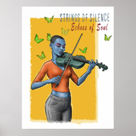 Violin Girl Art Poster