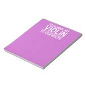 Violin Hazard Notizblock (Rotiert)