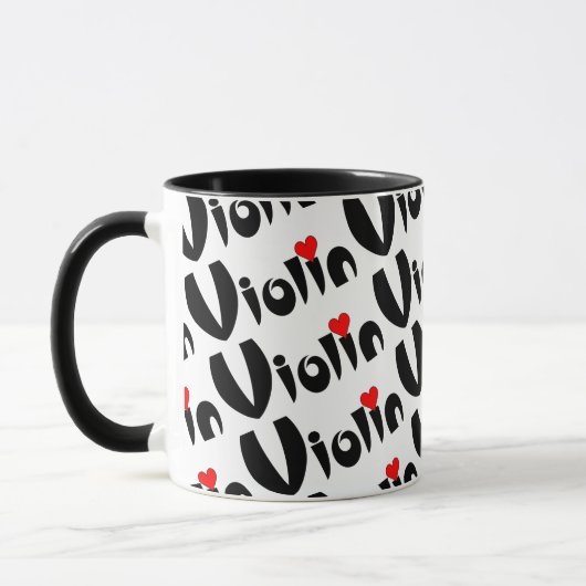 Violin Heart Tasse (Links)