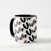 Violin Heart  Tasse (Vorderseite Links)