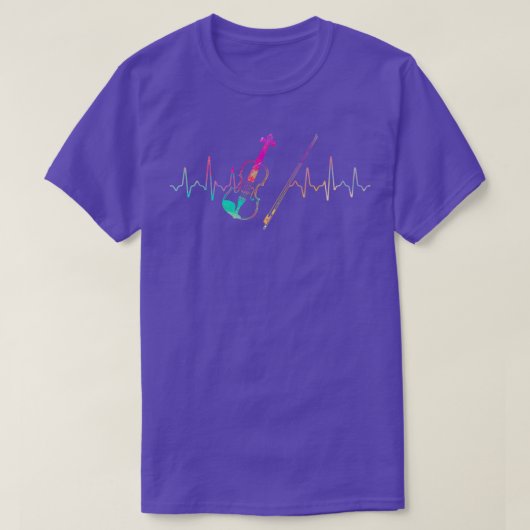 Violin-Heartbeat 1 T-Shirt (Design vorne)