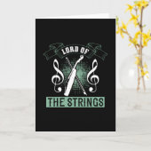 Violin - Herr der Streichungen Karte (Gelbe Blume)